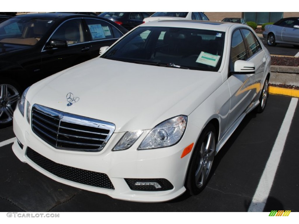 2011 E 350 Sedan - Arctic White / Black photo #1