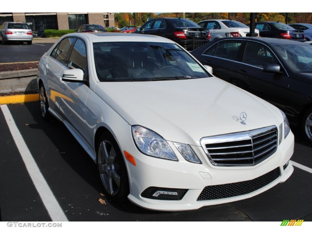 2011 E 350 Sedan - Arctic White / Black photo #3