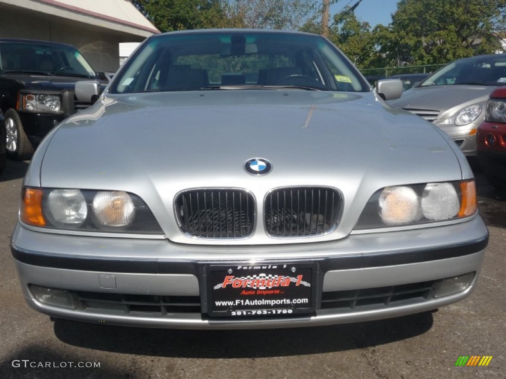 2000 5 Series 528i Sedan - Titanium Silver Metallic / Black photo #8