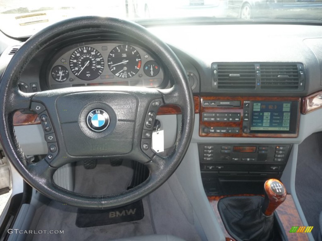 2000 5 Series 528i Sedan - Titanium Silver Metallic / Black photo #12