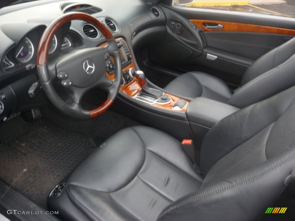 Charcoal Interior 2003 Mercedes-Benz SL 500 Roadster Photo #55116972