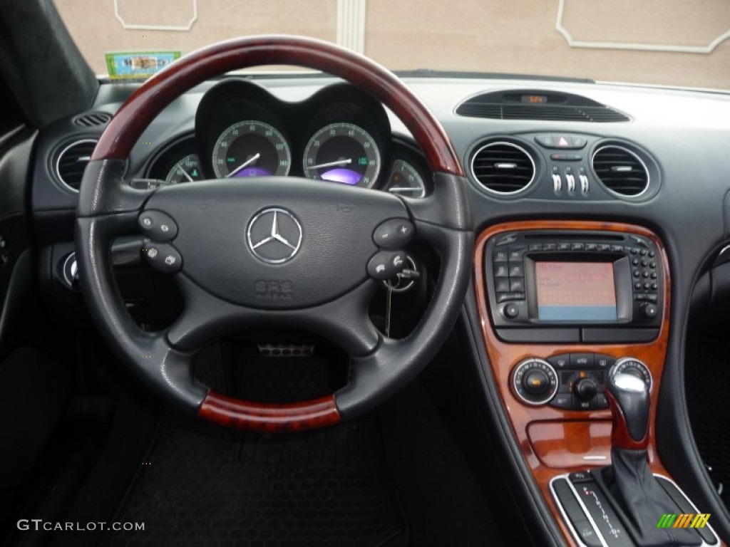 2003 Mercedes-Benz SL 500 Roadster Charcoal Dashboard Photo #55116990