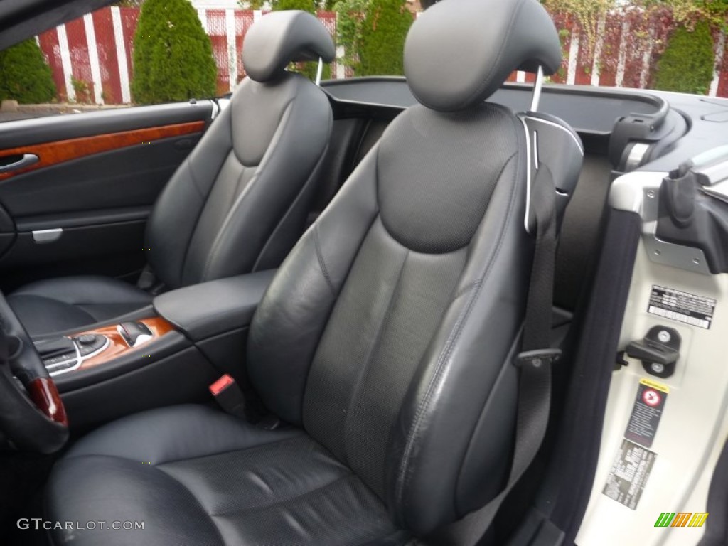 Charcoal Interior 2003 Mercedes-Benz SL 500 Roadster Photo #55117095