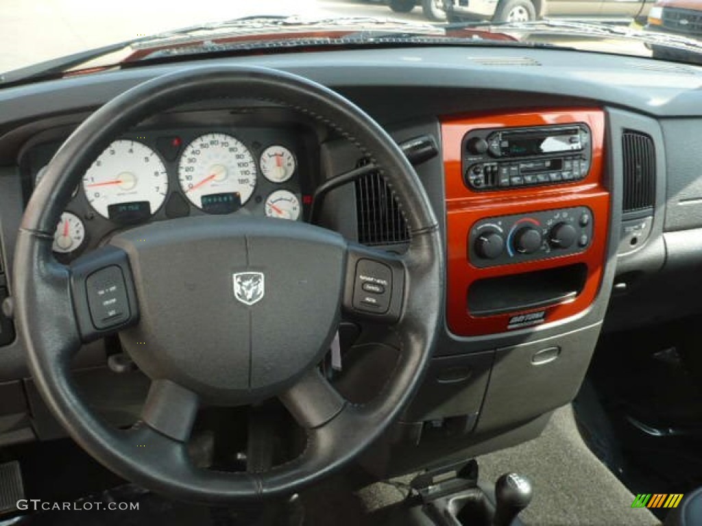 Dark Slate Gray Interior 2005 Dodge Ram 1500 SLT Daytona Regular Cab 4x4 Photo #55117395