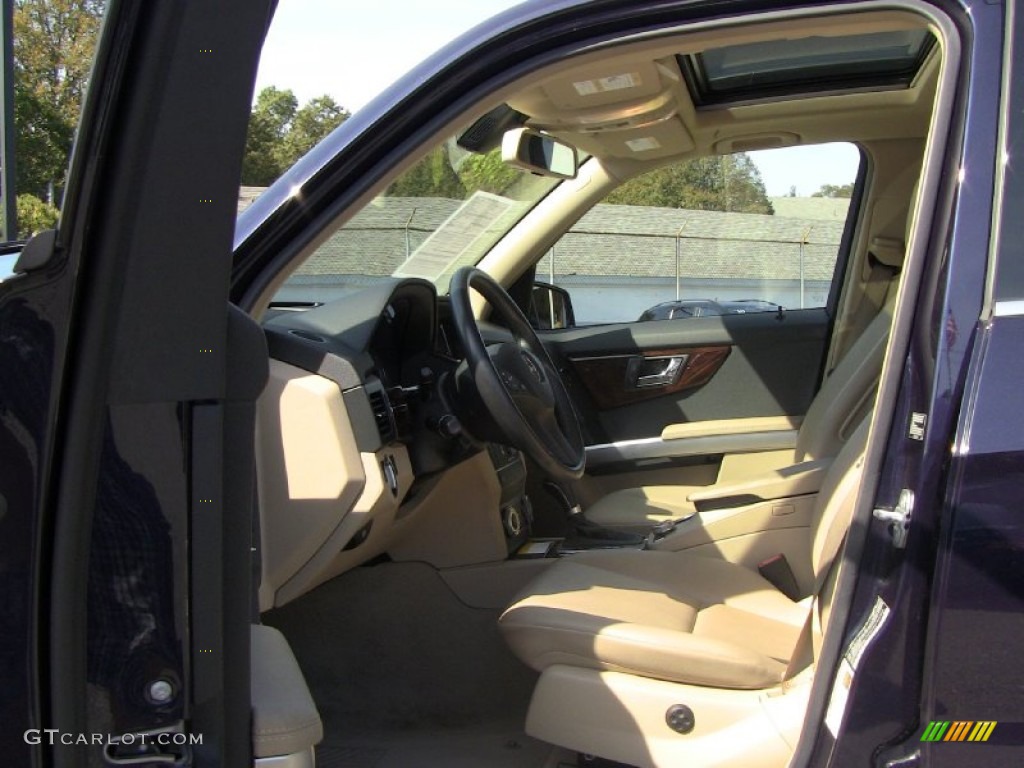 Almond/Black Interior 2011 Mercedes-Benz GLK 350 4Matic Photo #55117962