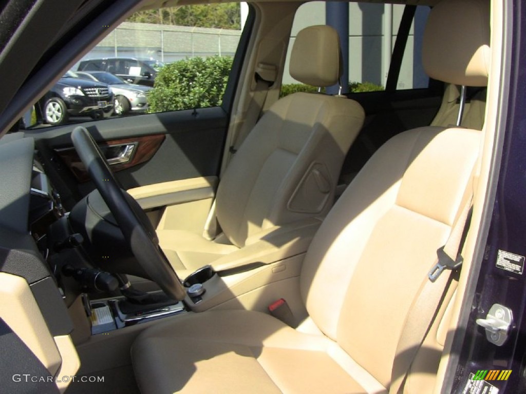 Almond/Black Interior 2011 Mercedes-Benz GLK 350 4Matic Photo #55117971