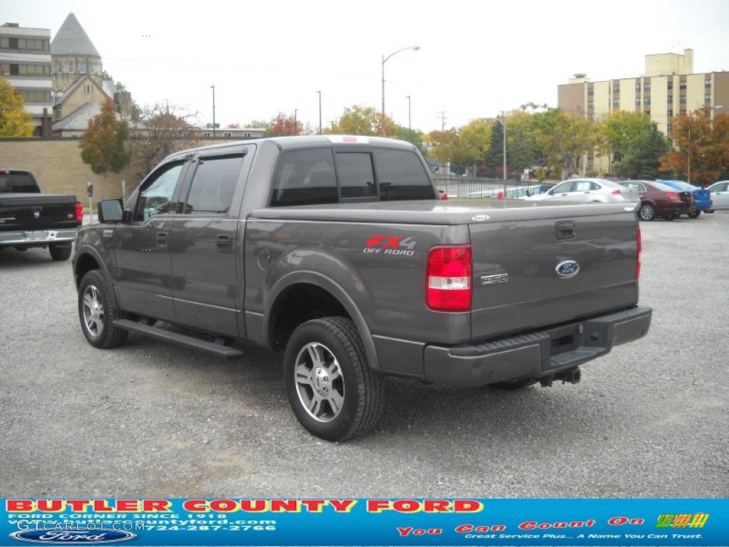 2004 F150 FX4 SuperCrew 4x4 - Dark Shadow Grey Metallic / Black photo #4