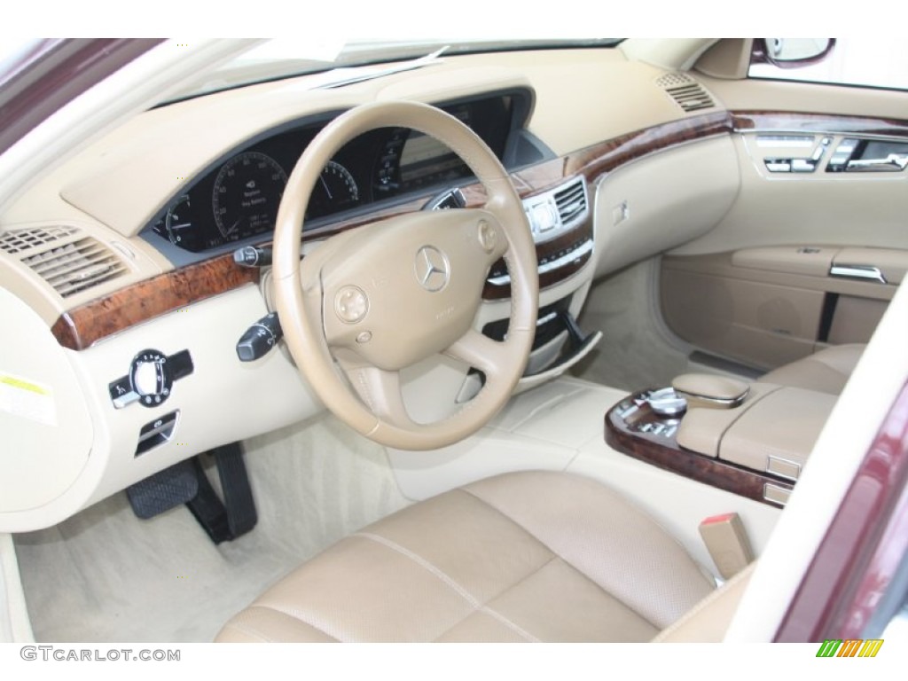 Cashmere/Savanna Interior 2008 Mercedes-Benz S 550 Sedan Photo #55118833