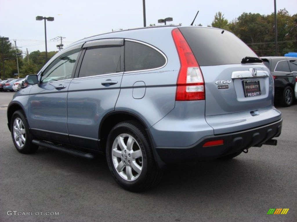 2008 CR-V EX-L - Glacier Blue Metallic / Gray photo #4