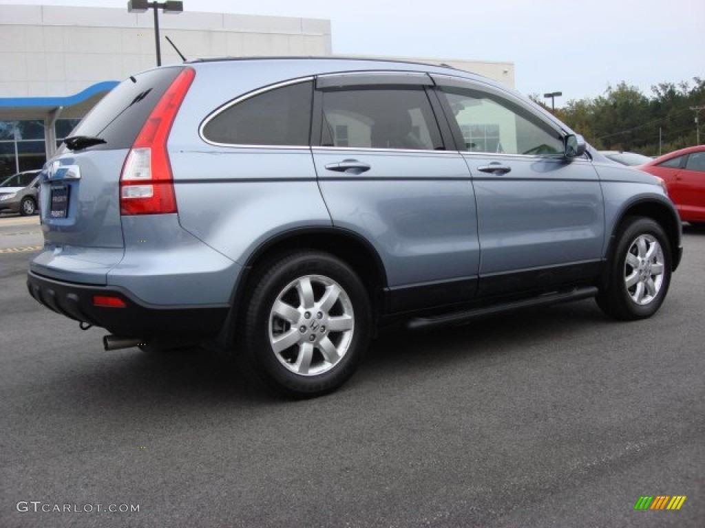 2008 CR-V EX-L - Glacier Blue Metallic / Gray photo #6
