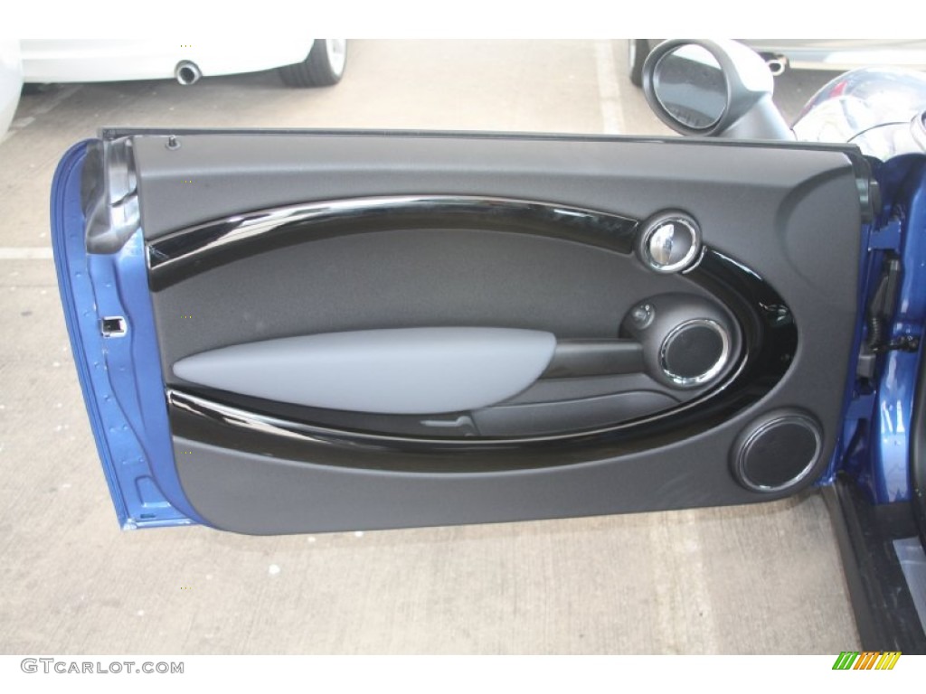 2012 Mini Cooper Hardtop Carbon Black Door Panel Photo #55119825