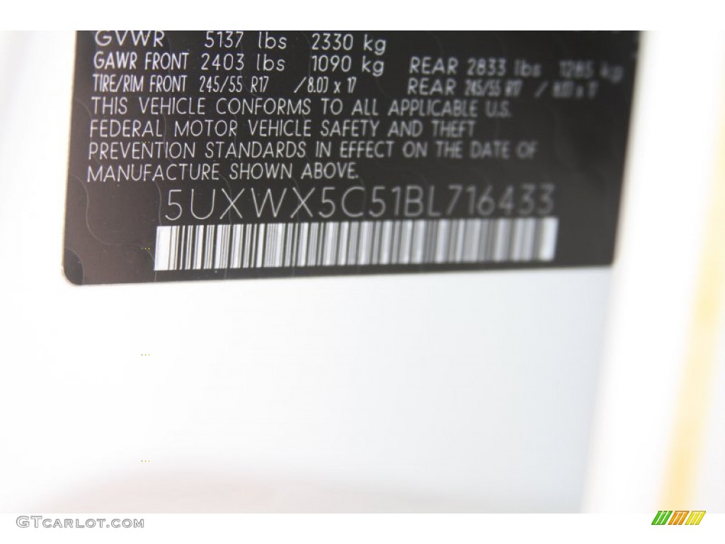 2011 X3 xDrive 28i - Alpine White / Black photo #8
