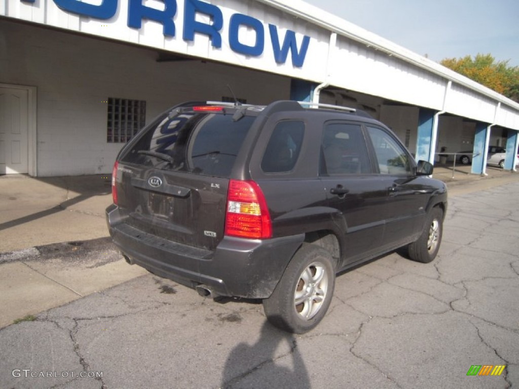 2006 Sportage LX V6 4x4 - Smoky Brown / Beige photo #8