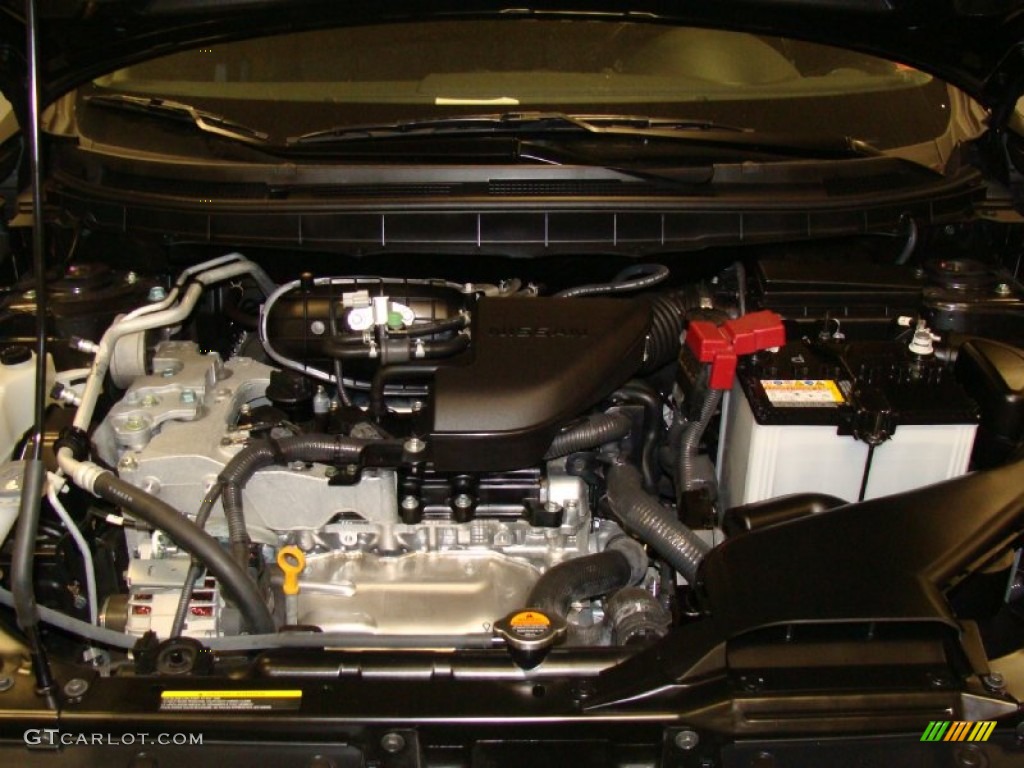 2011 Rogue S AWD - Wicked Black / Black photo #9