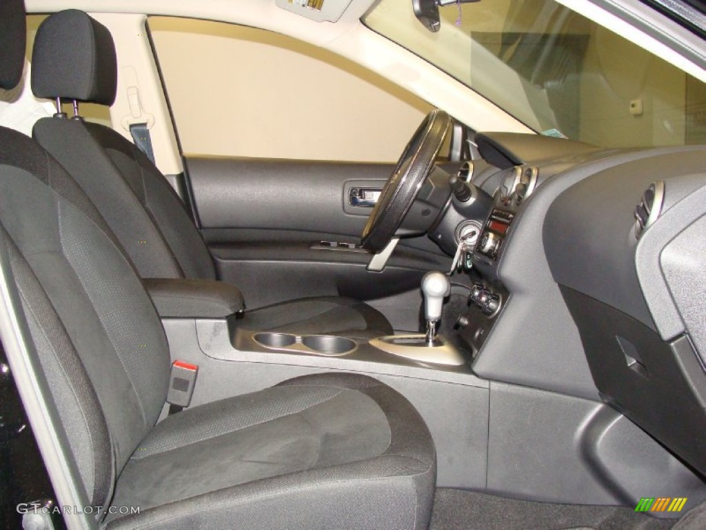 2011 Rogue S AWD - Wicked Black / Black photo #11