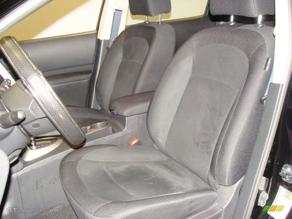 2011 Rogue S AWD - Wicked Black / Black photo #17