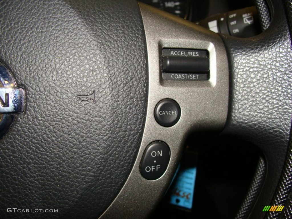 2011 Rogue S AWD - Wicked Black / Black photo #23