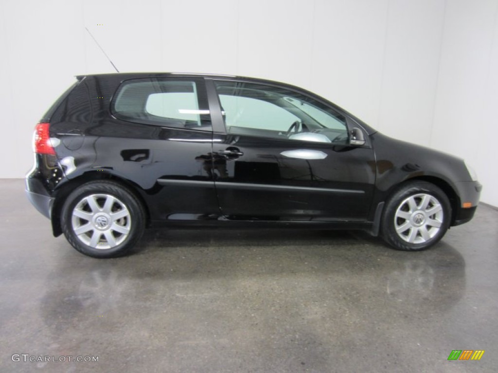 Black Uni 2007 Volkswagen Rabbit 2 Door Exterior Photo #55125251
