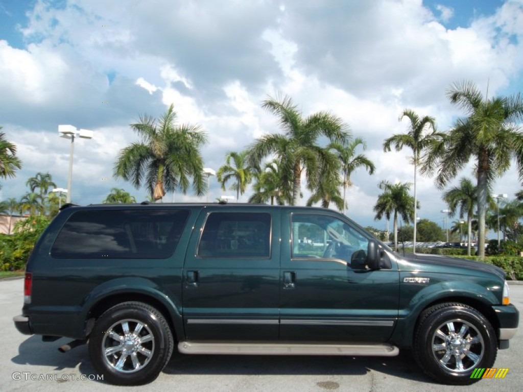 Aspen Green Metallic 2003 Ford Excursion Limited Exterior Photo #55126292