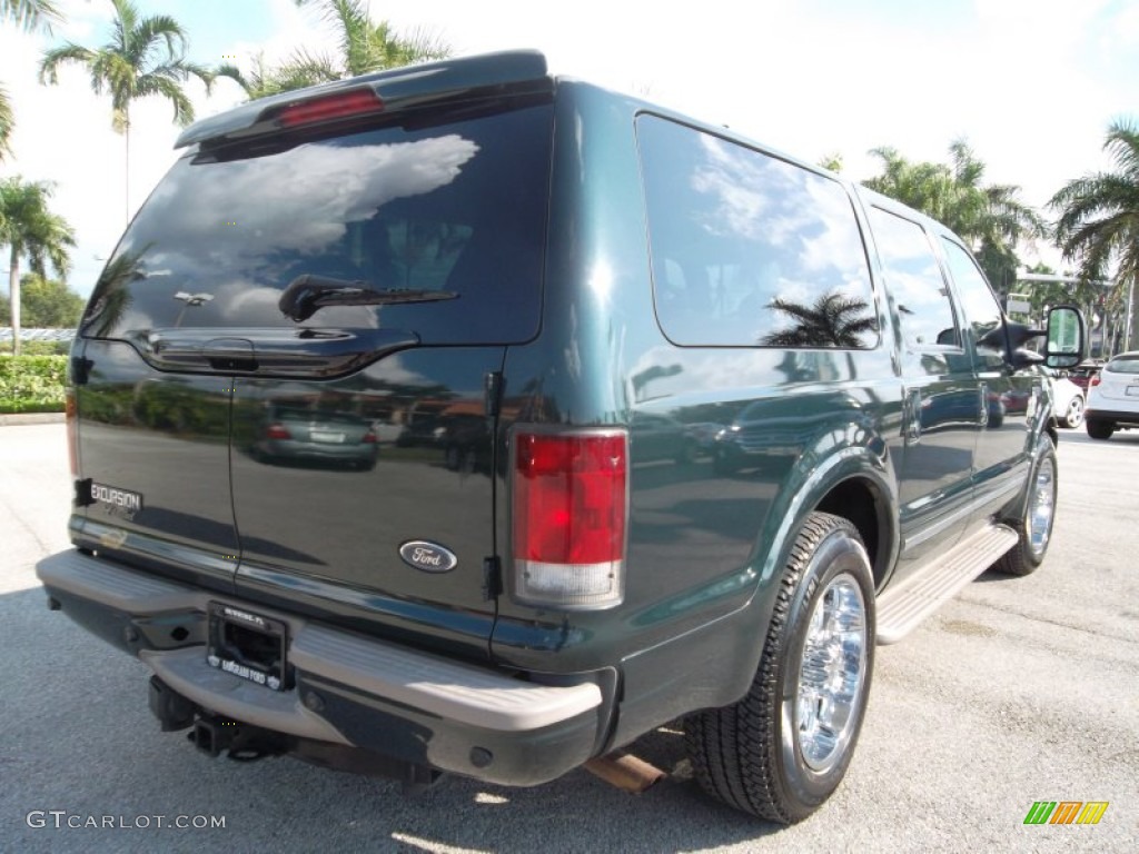 2003 Excursion Limited - Aspen Green Metallic / Medium Parchment photo #6