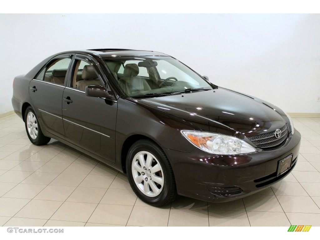 2002 Camry XLE - Black Walnut Pearl / Taupe photo #1