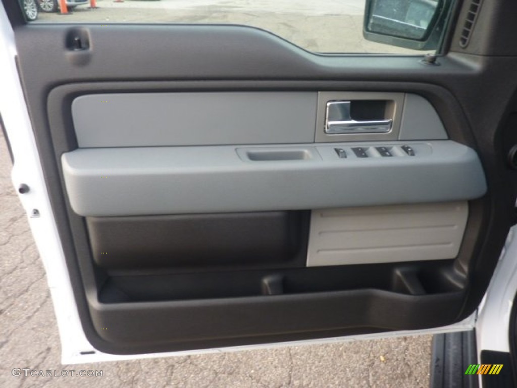 2011 Ford F150 XLT SuperCab 4x4 Steel Gray Door Panel Photo #55127858