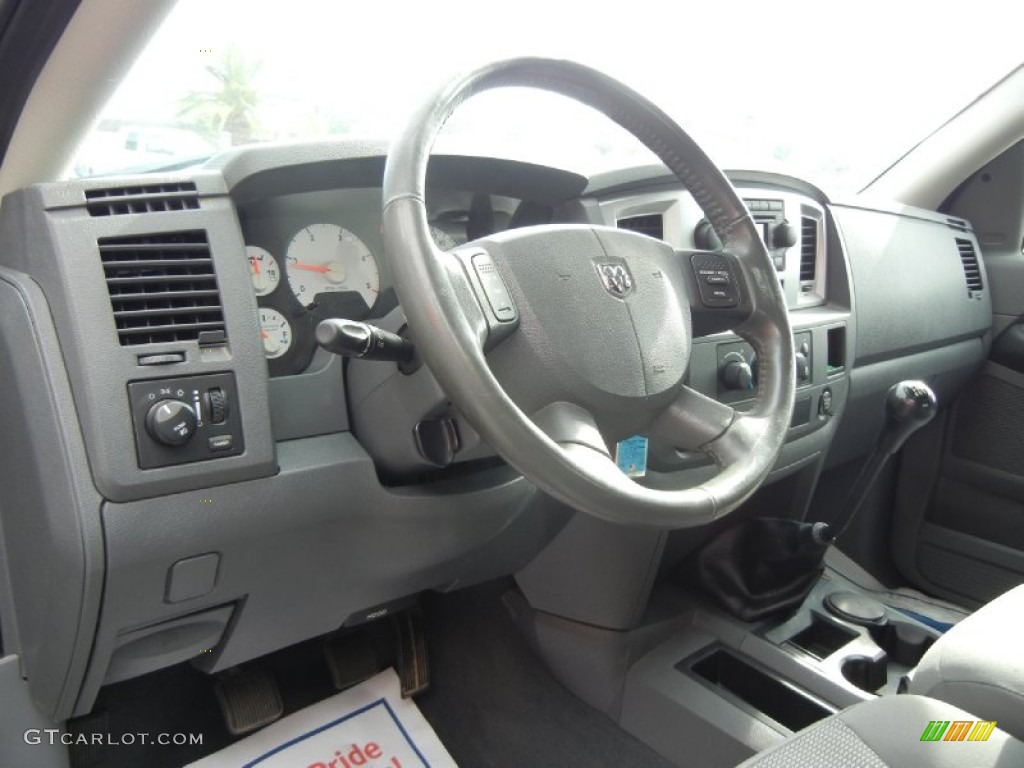 2007 Dodge Ram 2500 SLT Mega Cab Medium Slate Gray Dashboard Photo #55130163