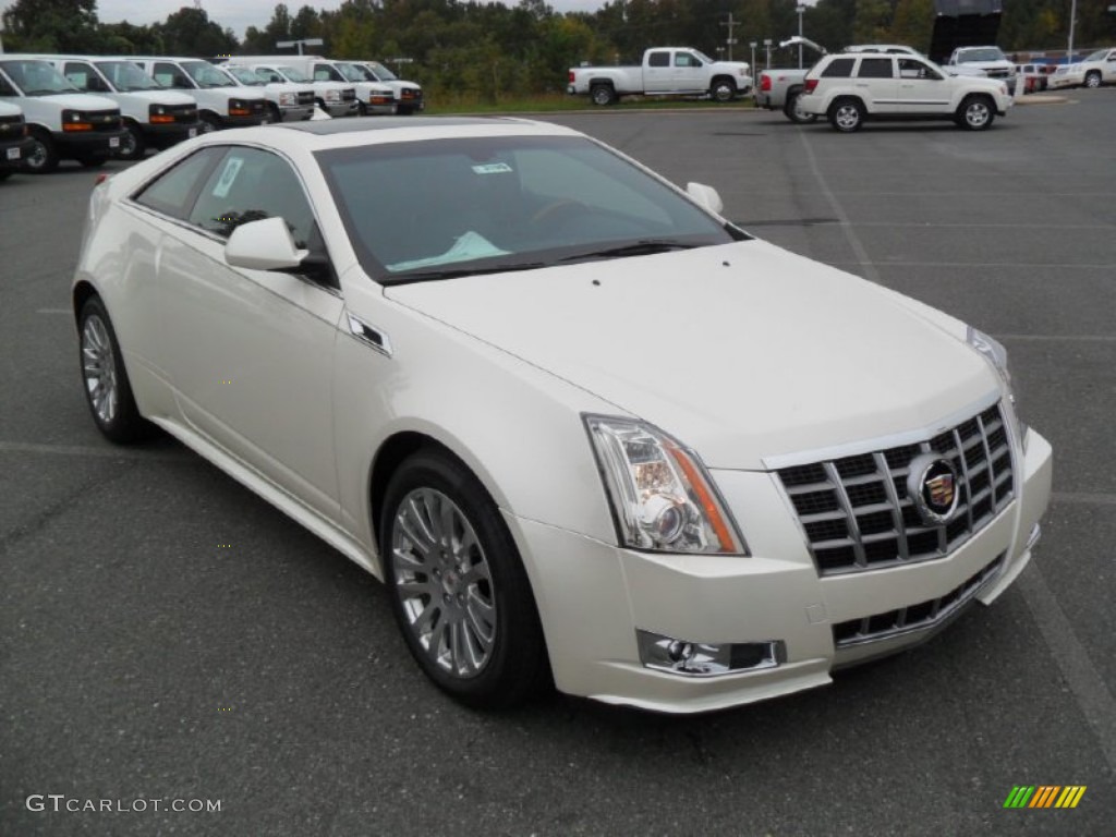 2012 CTS 4 AWD Coupe - White Diamond Tricoat / Ebony/Ebony photo #5