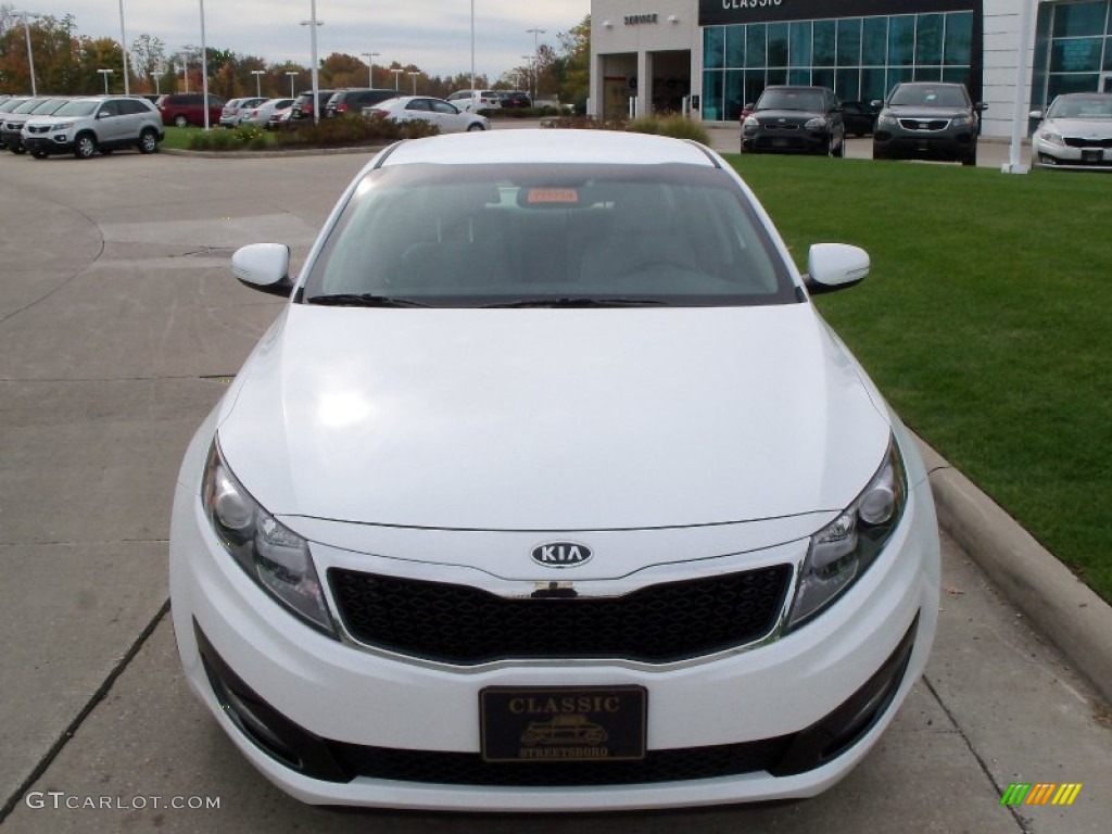2012 Optima EX - Snow White Pearl / Gray photo #2