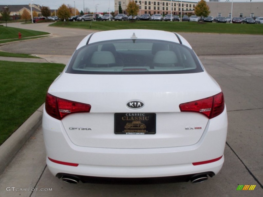 2012 Optima EX - Snow White Pearl / Gray photo #6