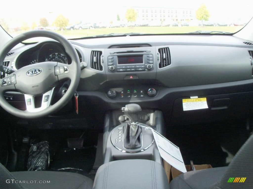 2012 Kia Sportage LX AWD Black Dashboard Photo #55134706