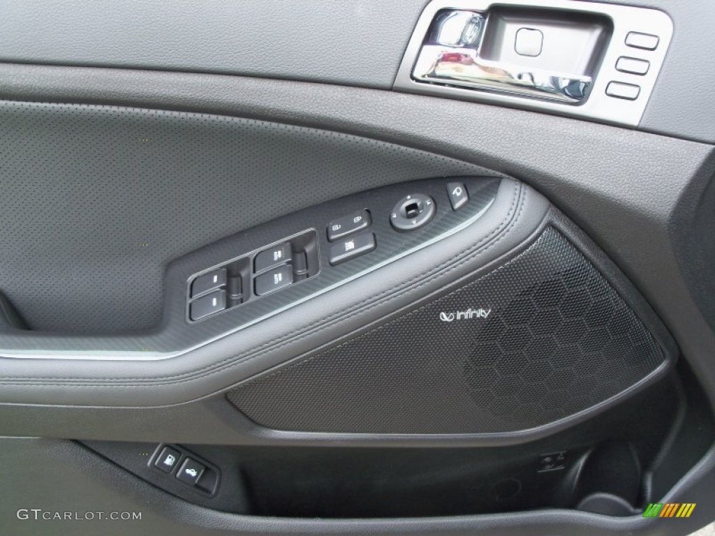 2012 Kia Optima SX Black Door Panel Photo #55134808