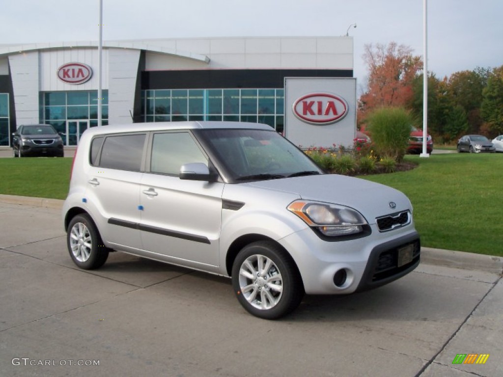 Bright Silver Kia Soul