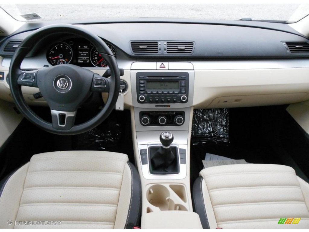 2009 Volkswagen CC Sport Cornsilk Beige Two-Tone Dashboard Photo #55139237