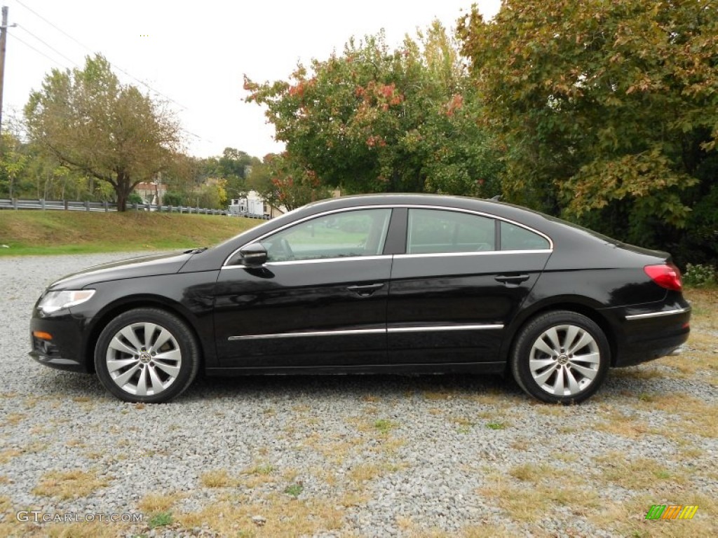 Deep Black 2009 Volkswagen CC Sport Exterior Photo #55139291