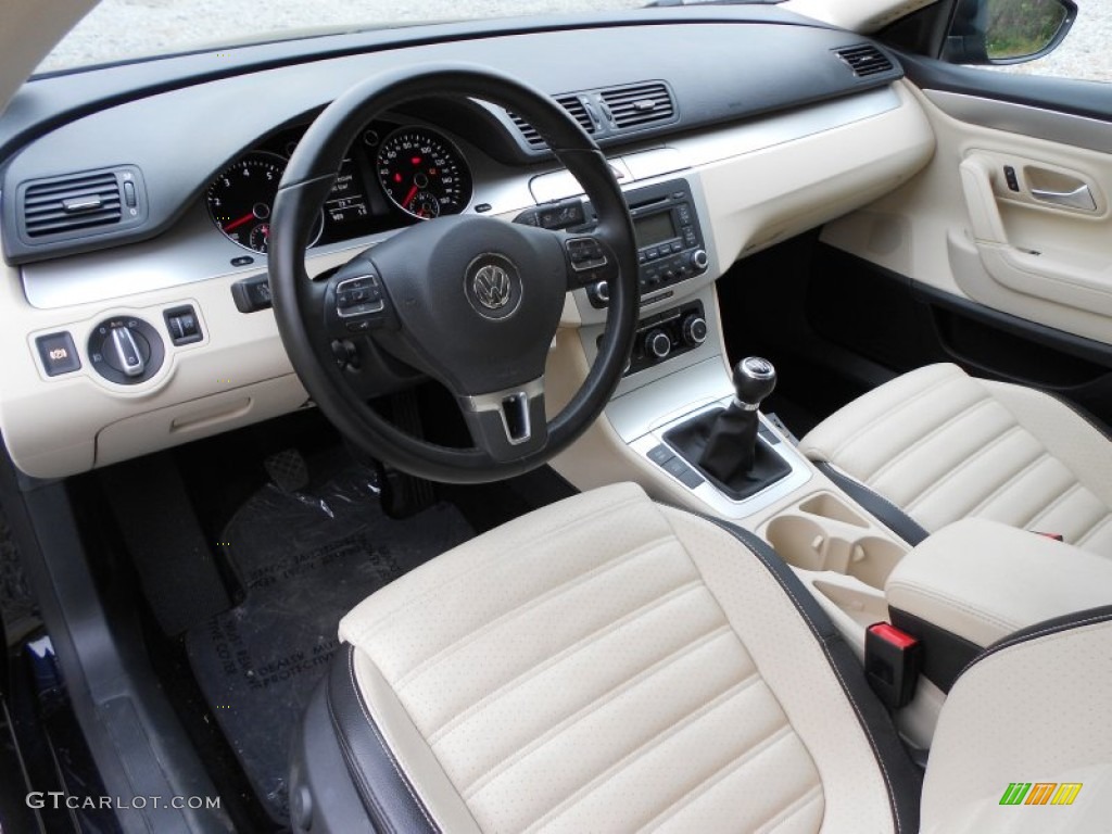 Cornsilk Beige Two-Tone Interior 2009 Volkswagen CC Sport Photo #55139330