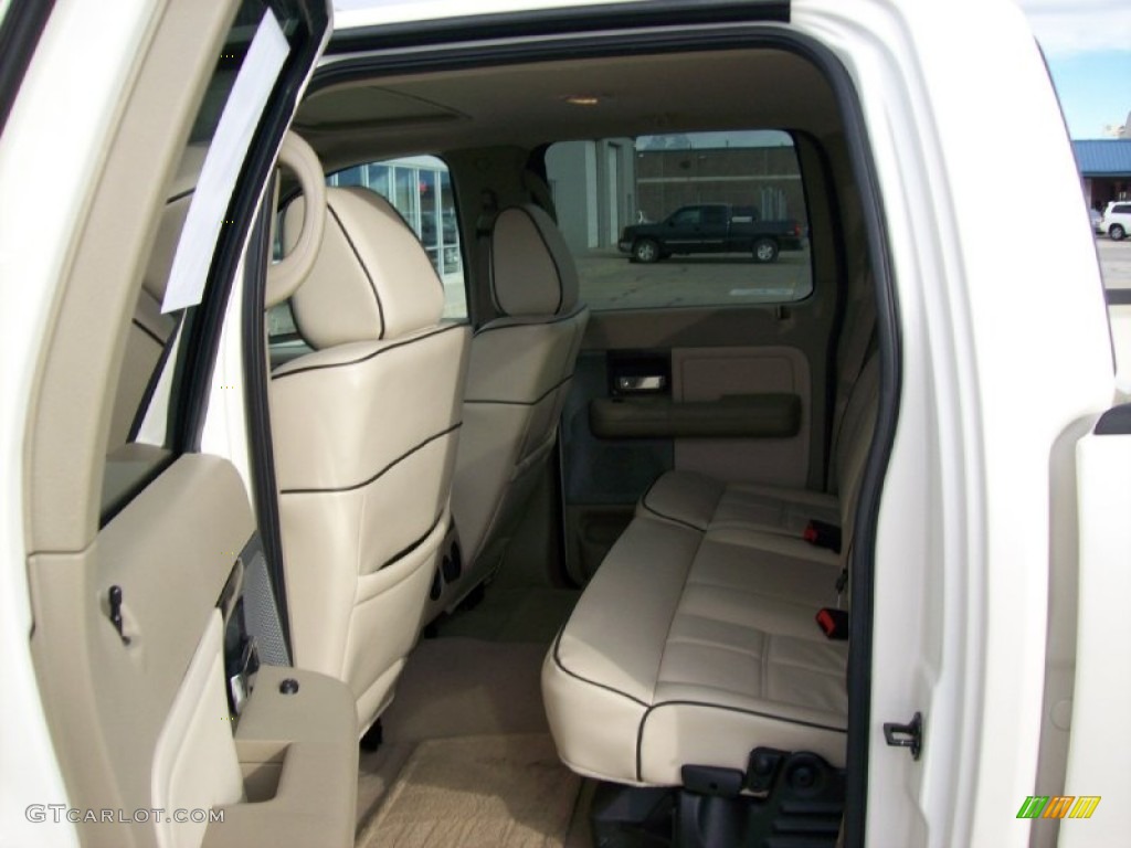 Light Parchment/Espresso Piping Interior 2008 Lincoln Mark LT SuperCrew 4x4 Photo #55139465
