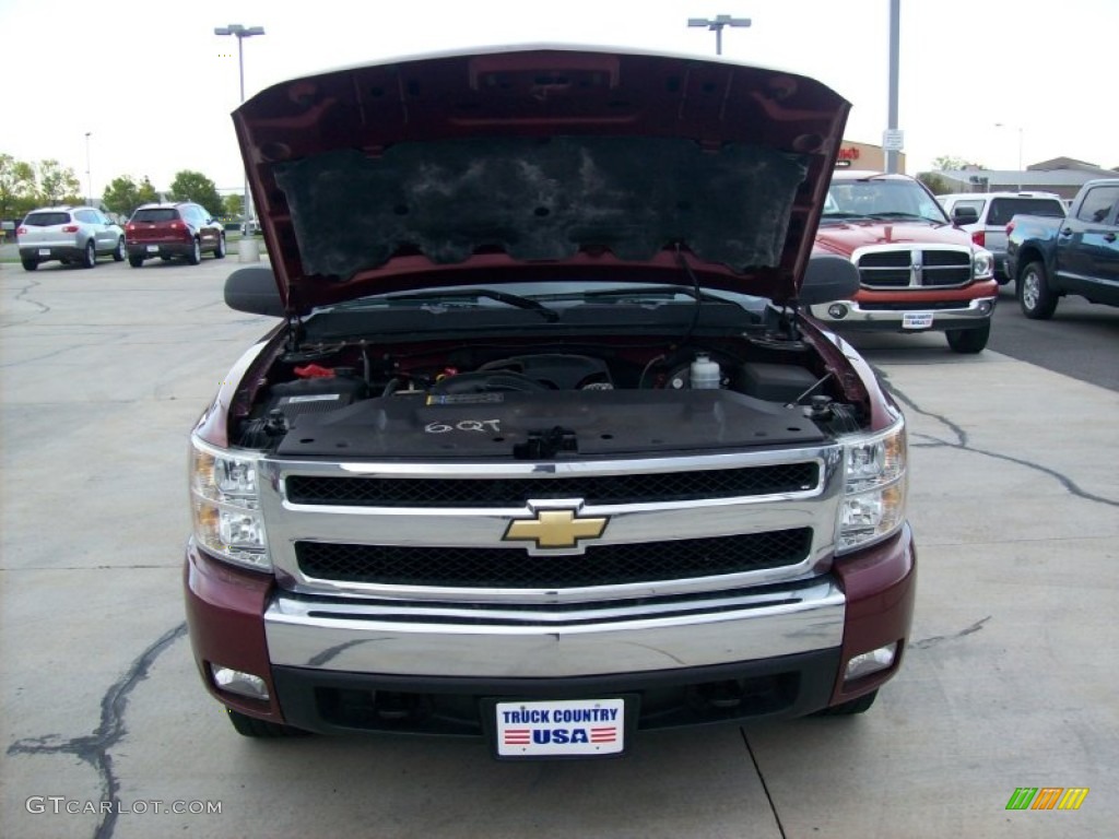 2008 Silverado 1500 LT Crew Cab 4x4 - Deep Ruby Metallic / Ebony photo #16