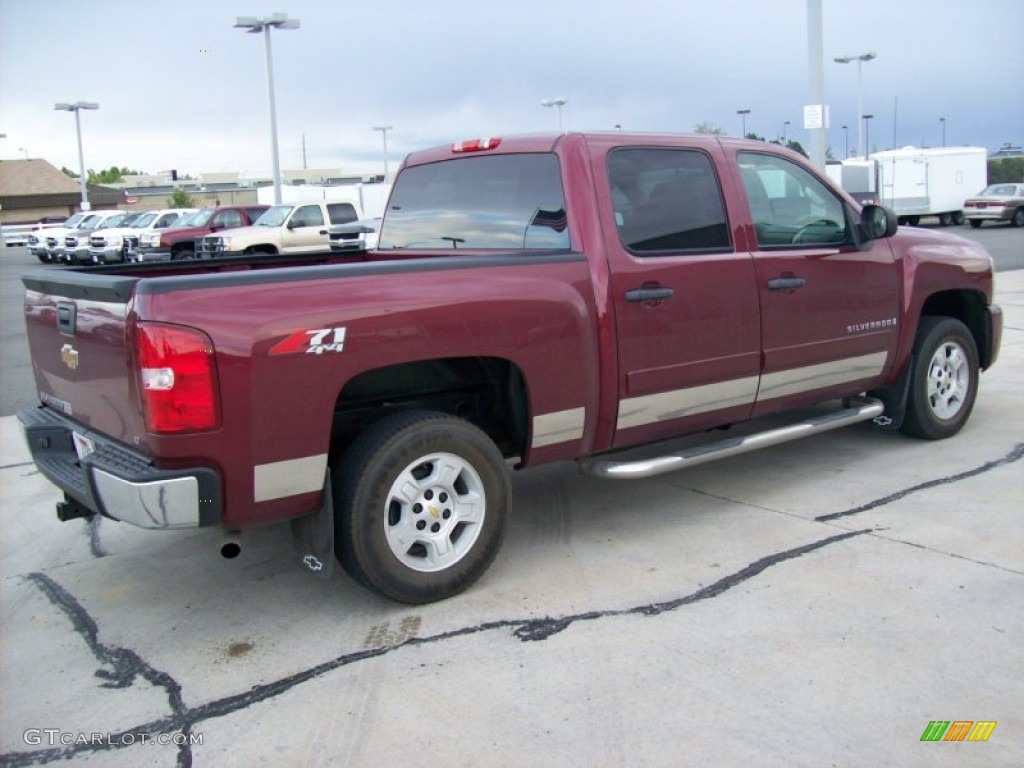 2008 Silverado 1500 LT Crew Cab 4x4 - Deep Ruby Metallic / Ebony photo #20