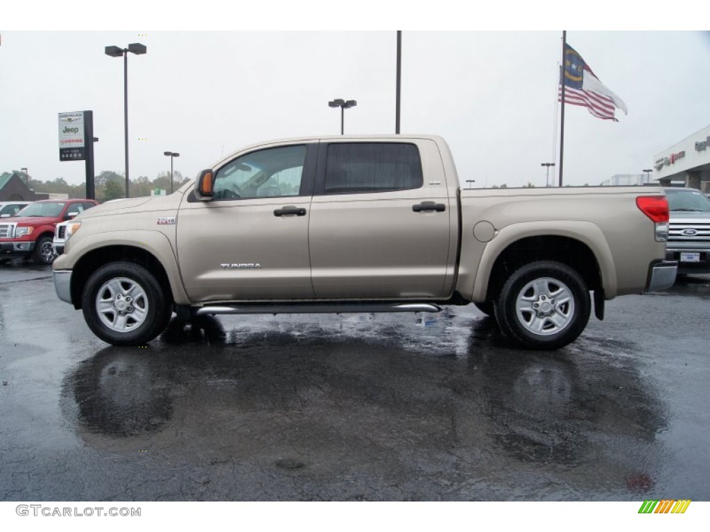 2008 Tundra SR5 CrewMax 4x4 - Desert Sand Mica / Beige photo #5