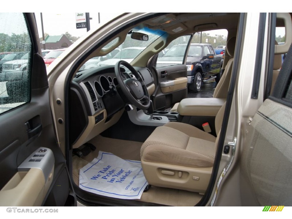 2008 Tundra SR5 CrewMax 4x4 - Desert Sand Mica / Beige photo #8