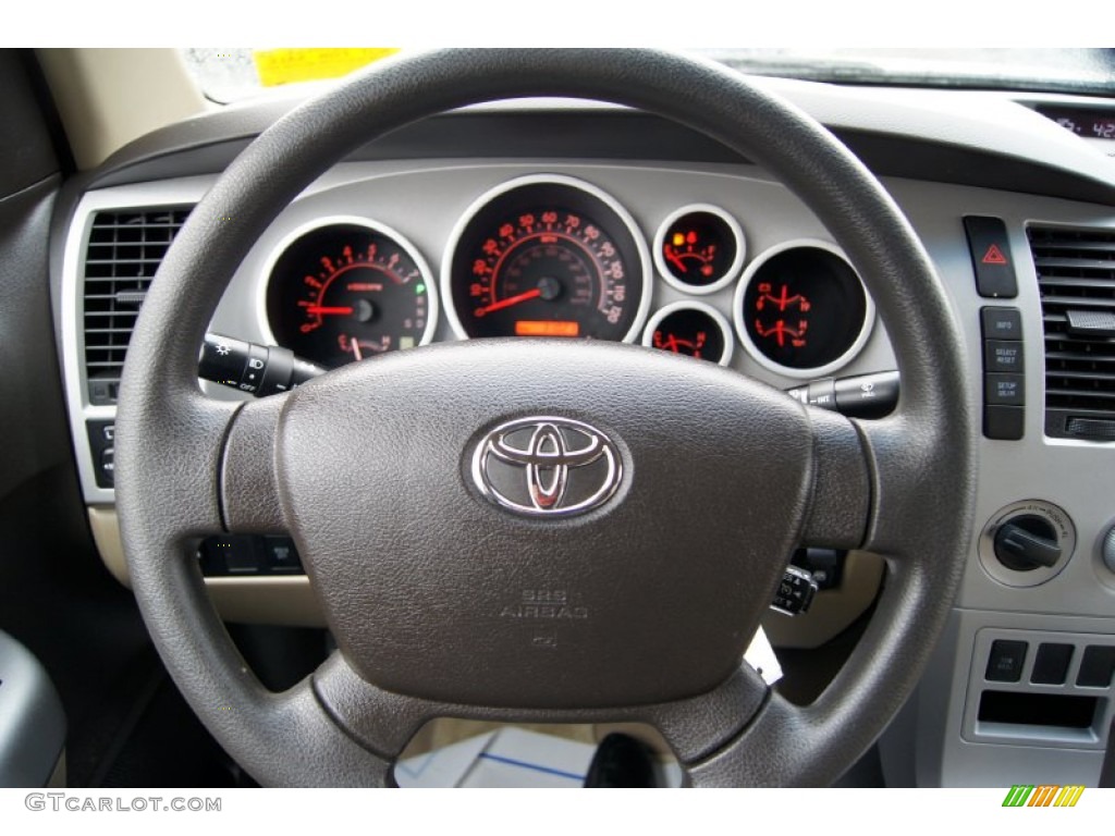 2008 Tundra SR5 CrewMax 4x4 - Desert Sand Mica / Beige photo #24