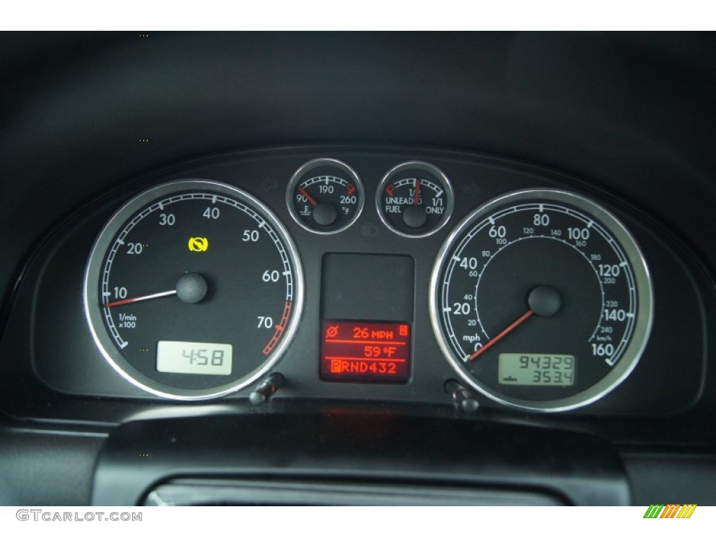 2002 Volkswagen Passat GLS Wagon Gauges Photos