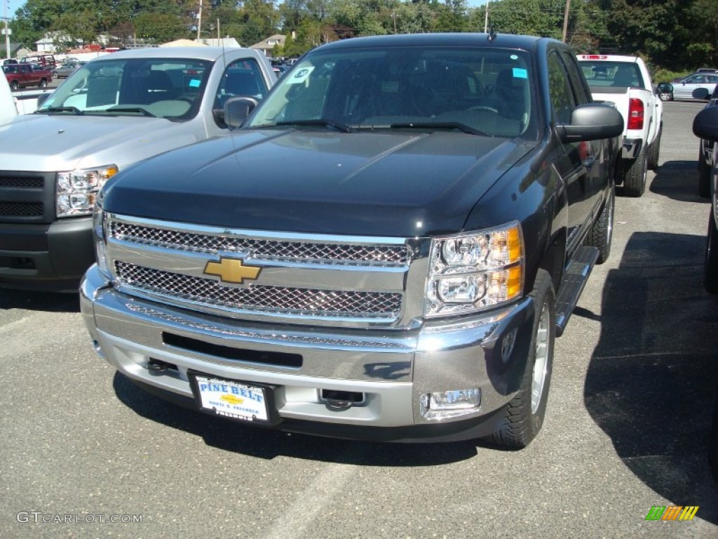 2012 Silverado 1500 LT Extended Cab 4x4 - Black / Ebony photo #1