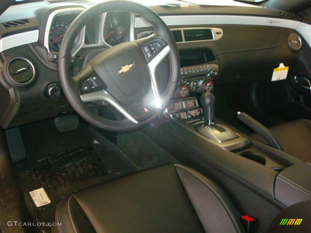 Jet Black Interior 2012 Chevrolet Camaro SS 45th Anniversary Edition Coupe Photo #55143620