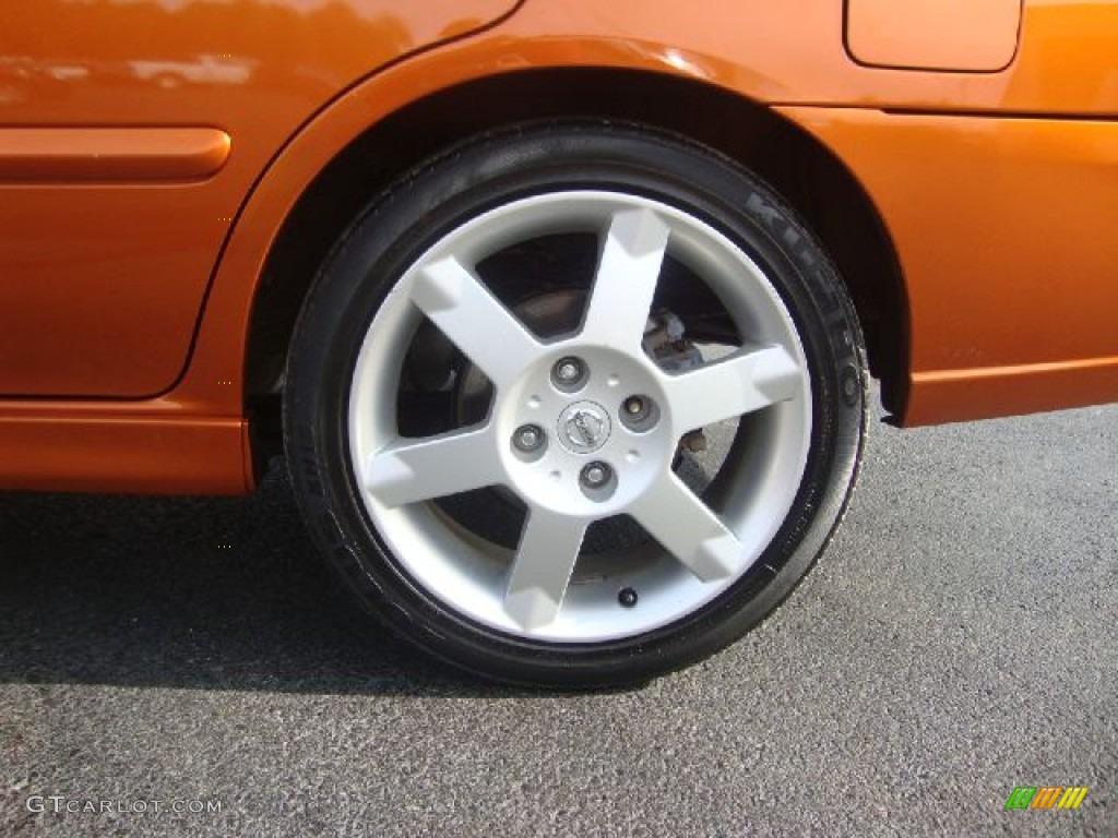 2005 Sentra SE-R - Volcanic Orange / Charcoal photo #28