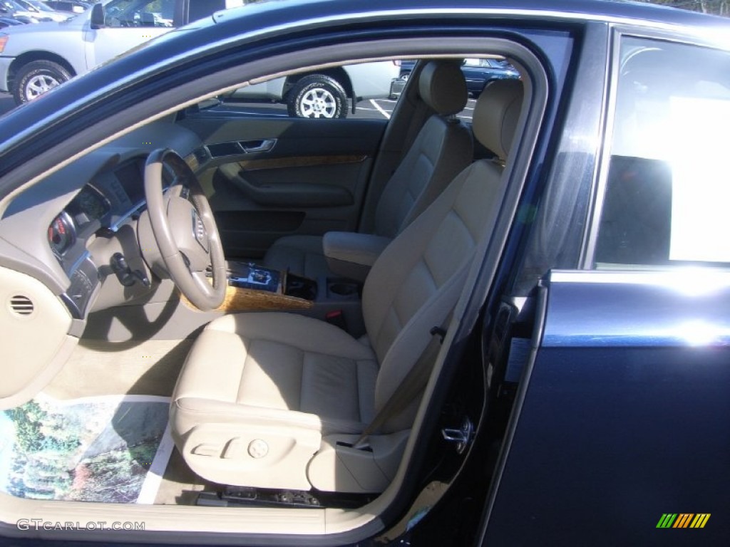 2006 A6 3.2 quattro Sedan - Night Blue Pearl / Beige photo #14
