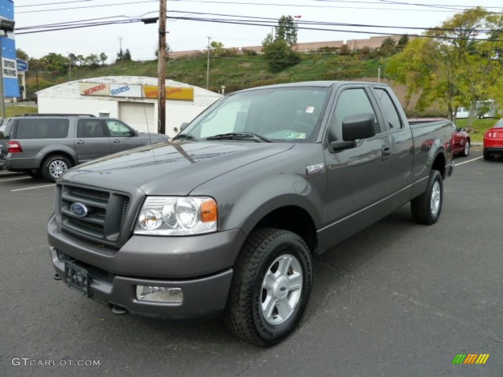 2005 F150 STX SuperCab 4x4 - Dark Shadow Grey Metallic / Medium Flint Grey photo #5
