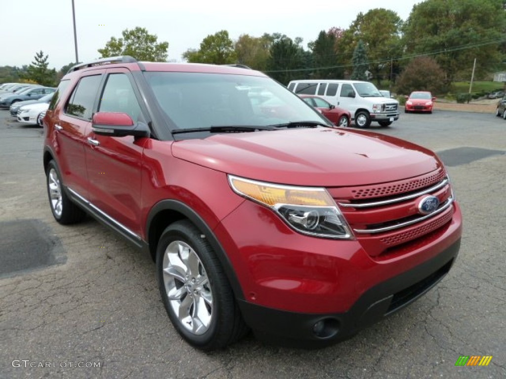 2012 Explorer Limited 4WD - Red Candy Metallic / Charcoal Black photo #1