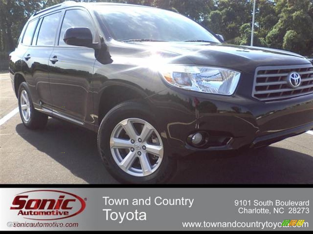 2010 Highlander SE - Black / Black photo #1